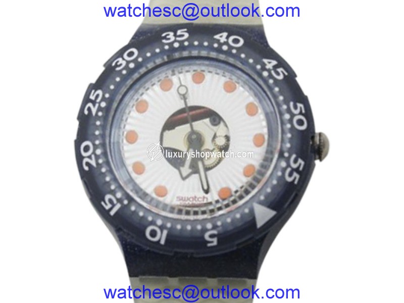 Swatch Scuba 200 SDN107 Plastic Quartz 38mm Mens Watch Swatch