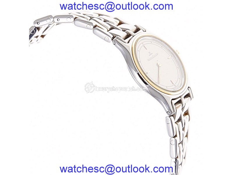 Jaeger-Lecoultre 132.5.09 Two Tone Stainless & Gold Plated Quartz Womens Watch Jaeger-LeCoultre