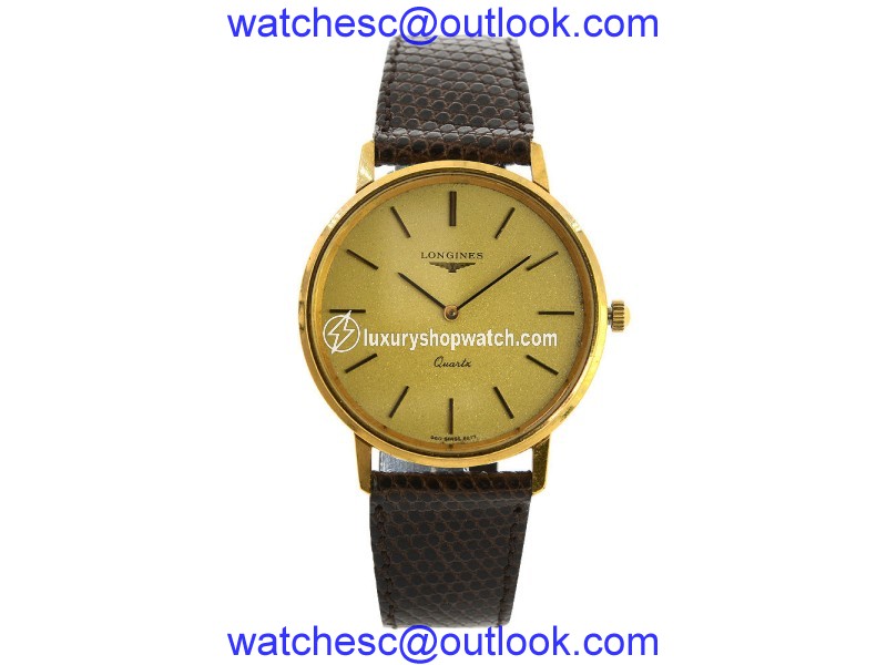 Longines 21586 Gold Toned Stainless Steel Vintage 35mm Men Watch Longines
