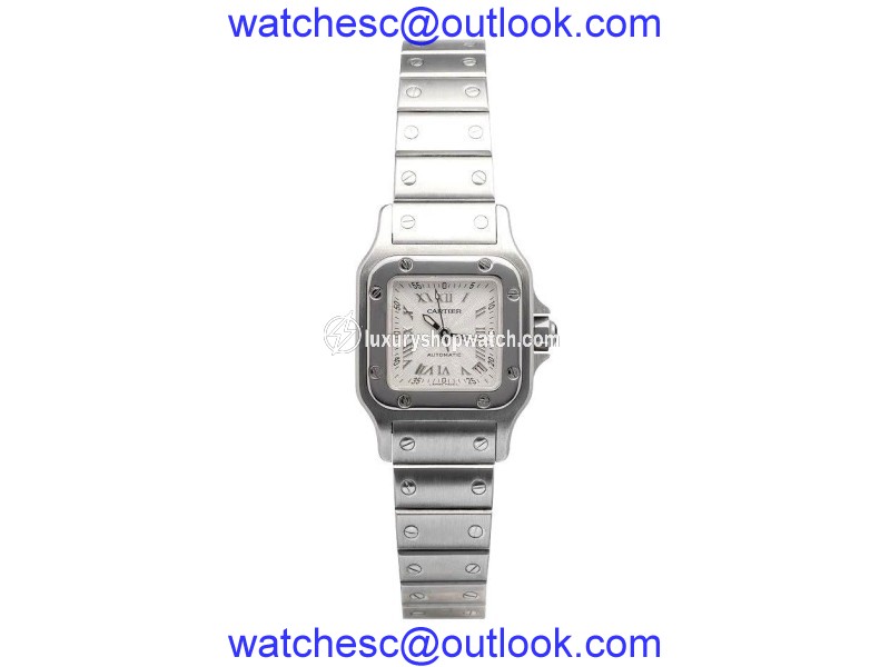 Cartier Santos Galbee W20044d6 Stainless Steel Roman Dial Automatic 24mm Watch Cartier
