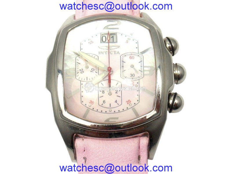Invicta Dragon Lupah 2467 Pink Mother of Pearl Quartz 43mm x 55mm Watch Invicta