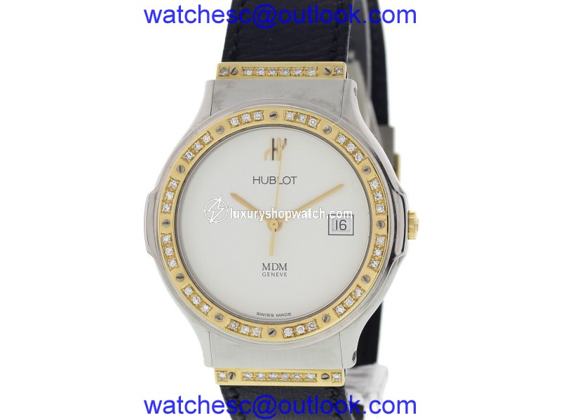 Hublot MDM Depose 1521.2 18K Yellow Gold / Stainless Steel 35mm Mens Watch Hublot