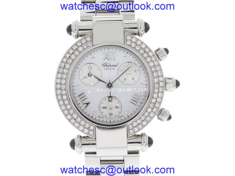 Chopard Imperiale 38/8389-23 Stainless Steel White Dial wDiamonds Quartz 32mm Womens Watch Chopard