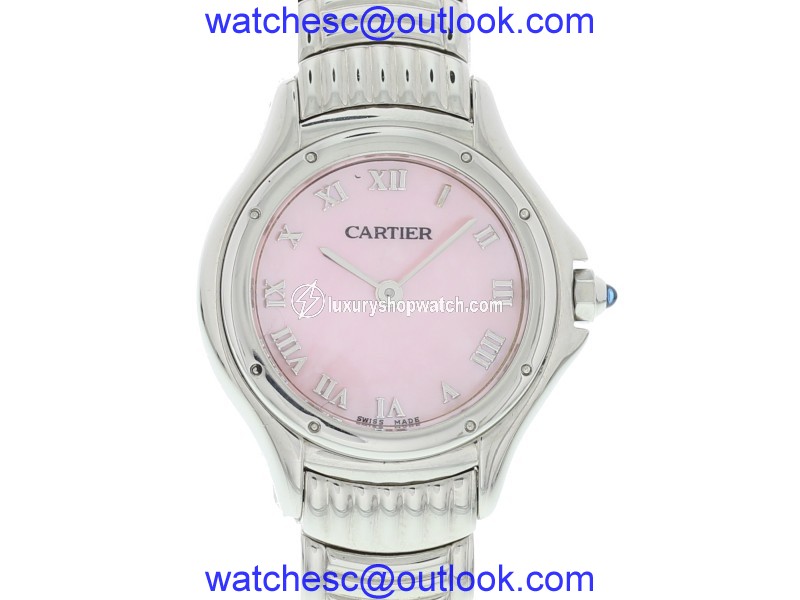 Cartier Cougar 1521.1 Stainless Steel with Pink Dial 26mm Womens Watch Cartier