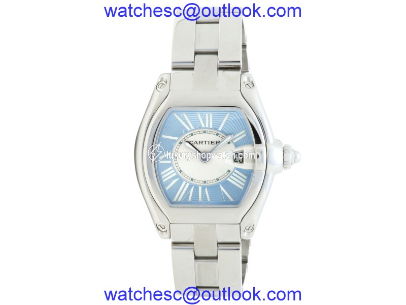 Cartier Roadster 2675 Stainless Steel Blue Dial 32mm Womens Watch Cartier