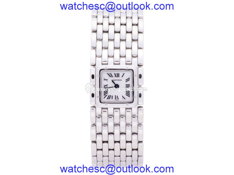 Cartier Panthere Ruban 2420 Stainless Steel White Dial 21mm Womens Watch Cartier
