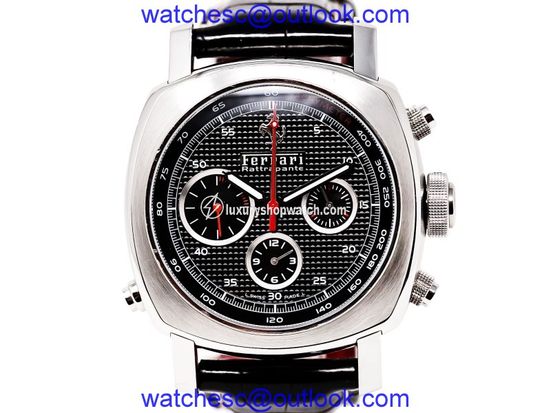 Panerai Ferrari Rattrapante F6657 Ceramic / Rubber 45mm Mens Watch Ferrari