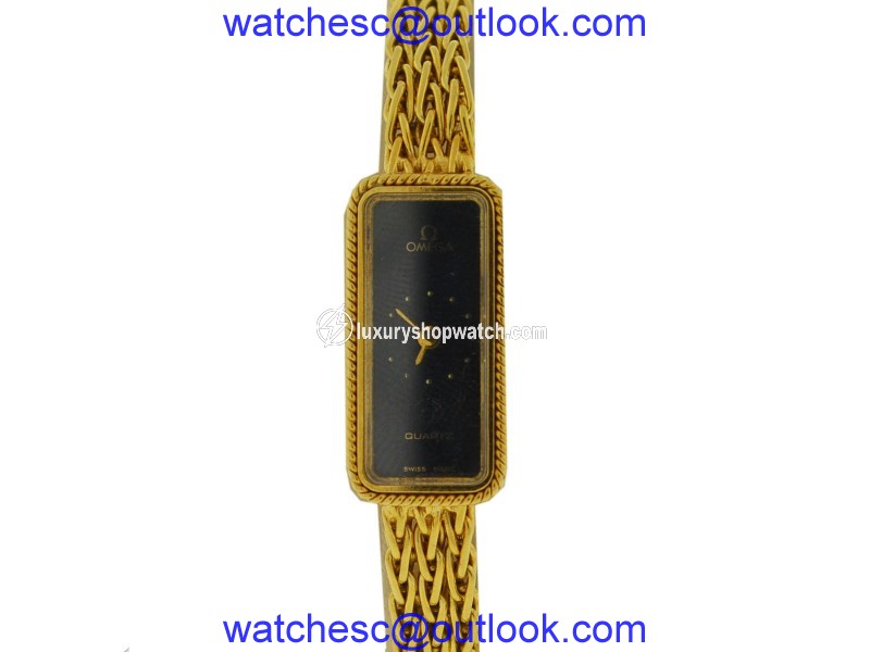 Omega Constellation 18K Yellow Gold Quartz Vintage 13mm Womens Watch Omega