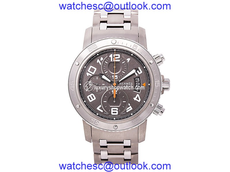 Hermes Paris CP2.941 Titanium & Stainless Steel Automatic 44mm Mens Watch Hermes