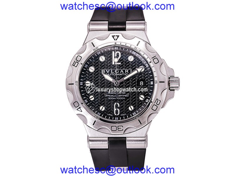 Bulgari Diagono Scuba Aqua DP42SSD Stainless Steel / Rubber Automatic 42mm Mens Watch Bulgari
