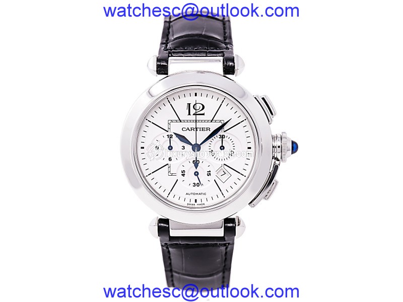 Cartier Pasha Chronograph 2860 Stainless Steel Automatic 42mm Mens Watch Cartier