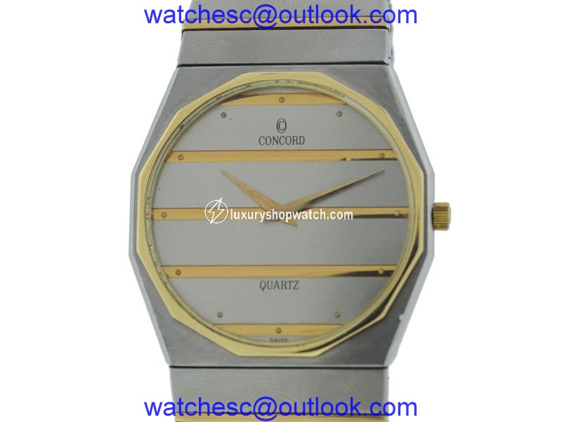 Concord Mariner Stainless Steel & Yellow Gold Quartz 34mm Unisex Watch Concord