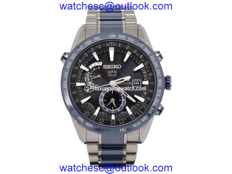 Seiko Astron 7X52-0AF0 SBXA01 Titanium / Ceramic 46mm Mens Watch Seiko