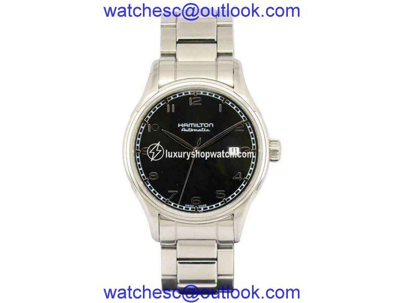 Hamilton Jazzmaster H395150 Stainless Steel & Black Dial Automatic 40mm Mens Watch HAMILTON