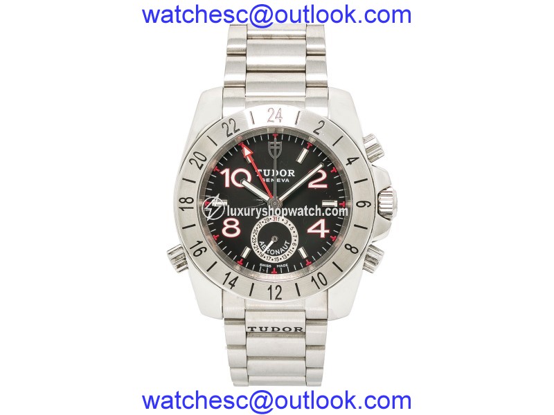 Tudor Aeronaut 20200 Stainless Steel Black Dial Automatic 40mm Mens Watch Tudor
