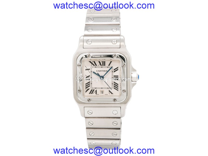 Cartier Santos Galbee 1564 Stainless Steel with Cream Dial Quartz 29mm Unisex Watch Cartier