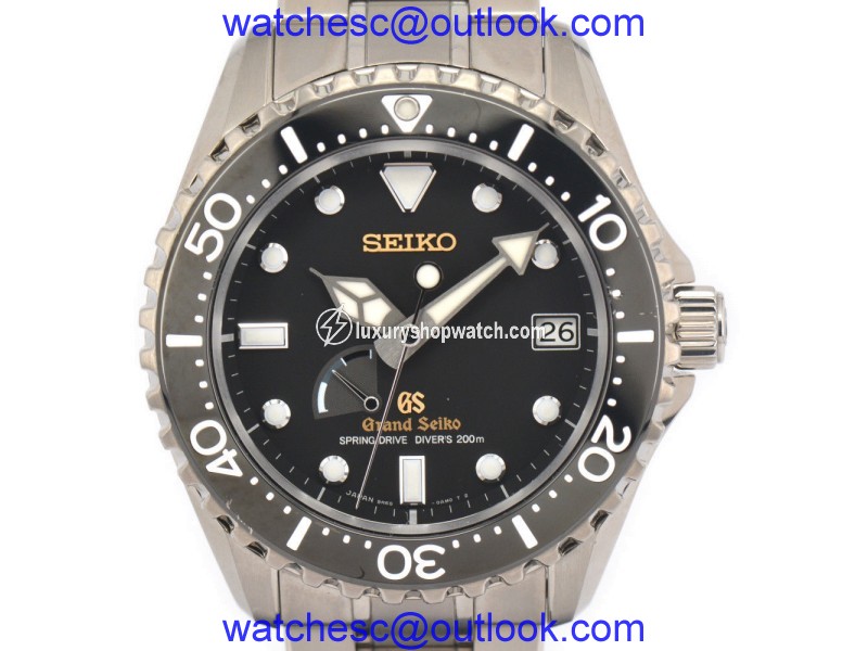 Seiko Spring Drive 9R65-0AN0 Titanium Automatic 45mm Mens Watch Seiko