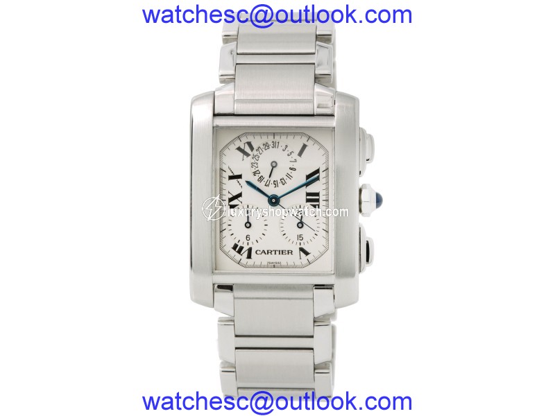 Cartier Tank 2303 Stainless Steel Quartz 32mm Mens Watch Cartier