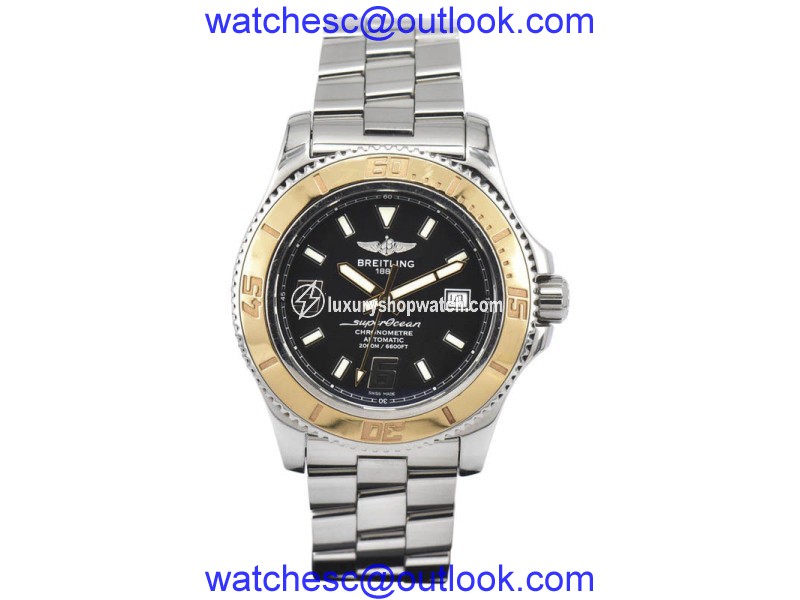 Breitling Superocean C17391 Stainless Steel / 18K Gold Automatic 44mm Mens Watch Breitling