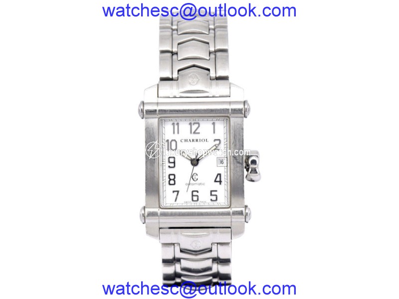 Philippe Charriol COLVMBVS CCAR8 Stainless Steel White Dial Automatic 25mm Unisex Watch Philippe Charriol