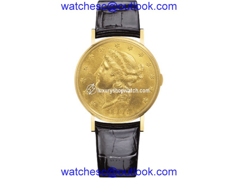 Vacheron Constantin Metiers D'art 33059/000J-0000 18K Yellow Gold & Leather 34.70 Mens Watch Vacheron Constantin