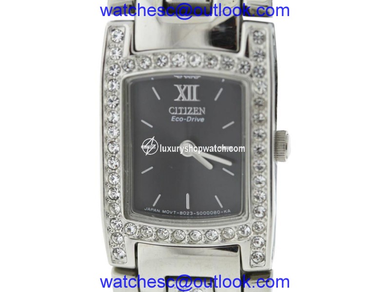 Citizen EW8140-54E Stainless Steel & Black Dial 17mm Womens Watch Citizen