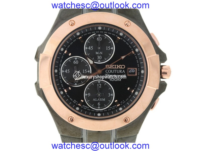 Seiko SNAC42 Two-Tone Stainless Steel Quartz 39mm Mens Watch Seiko