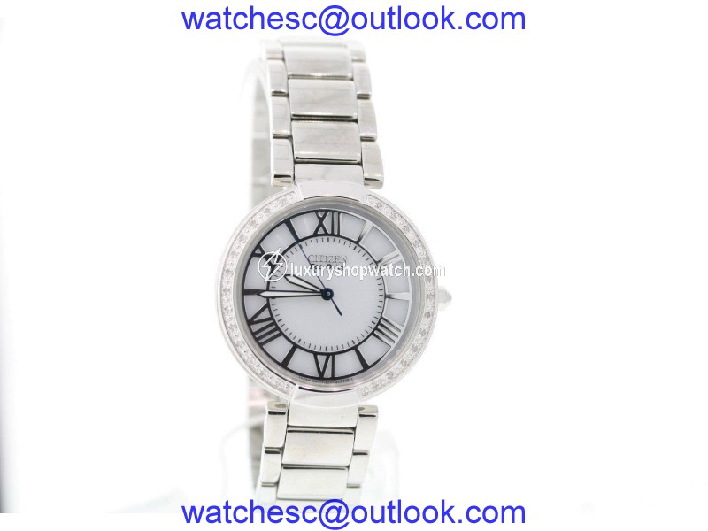 Citizen EM0100-55A Stainless Steel with White Dial 34mm Womens Watch Citizen