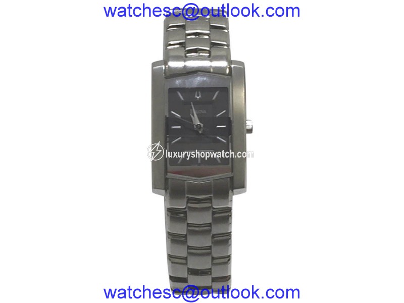 Bulova 96L79 Stainless Steel Charcoal Grey Dial Womens Watch| Bulova