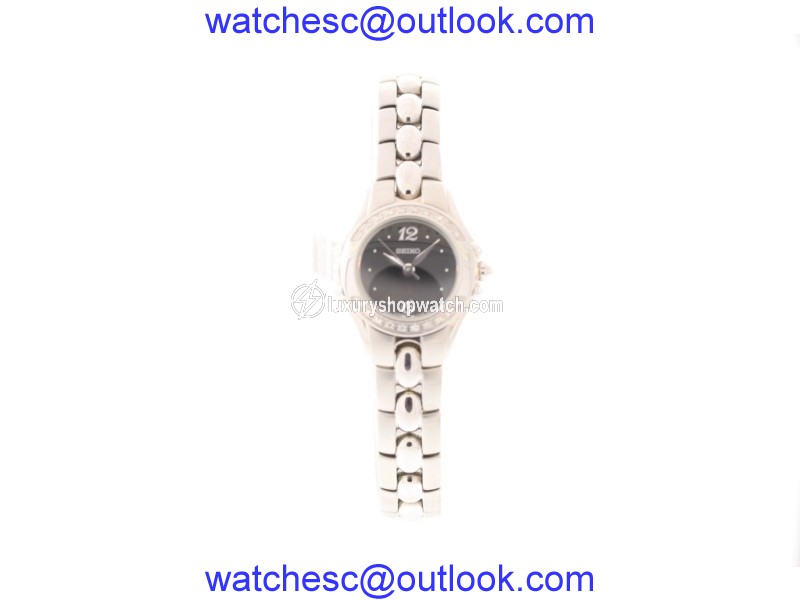 Seiko SXGN15 Stainless Steel with Diamond Quartz 23mm Womens Watch Seiko