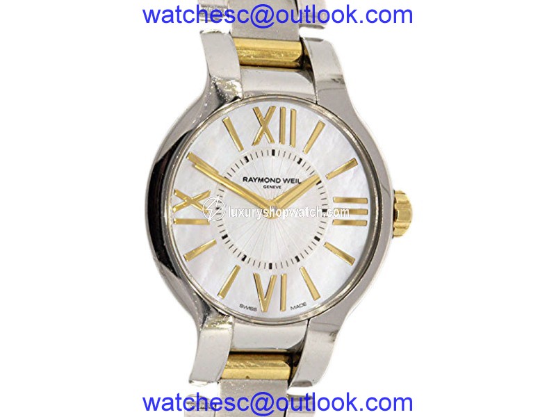 Raymond Weil Noemia 5927 Mother Pearl Stainless Steel & 18K Gold Plated 27mm Quartz Watch Raymond Weil