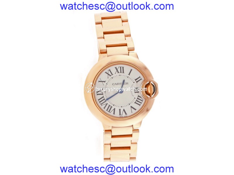 Cartier Ballon Bleu 18K Rose Gold 28mm Womens Watch Cartier