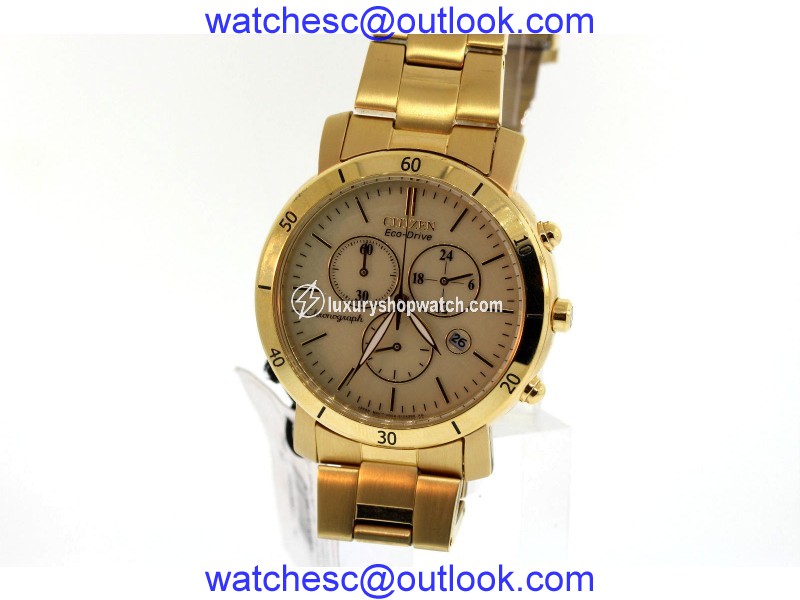 Citizen FB1342-56P Gold Tone Stainless Steel 41mm Unisex Watch Citizen