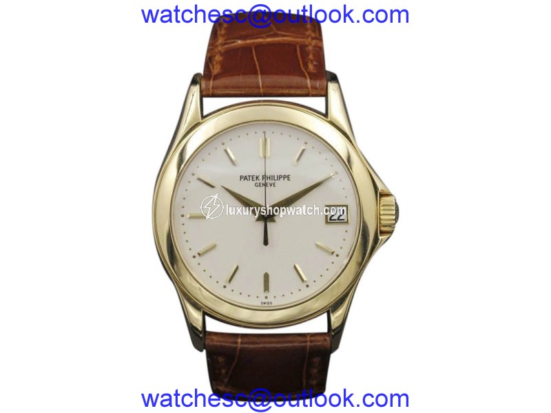 Patek Philippe Calatrava 5107J Yellow Gold White Dial 37mm Unisex Watch Patek Philippe