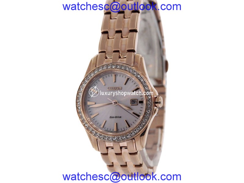 Citizen EW1903-52A Rose Gold Tone Stainless Steel 28mm Womens Watch Citizen