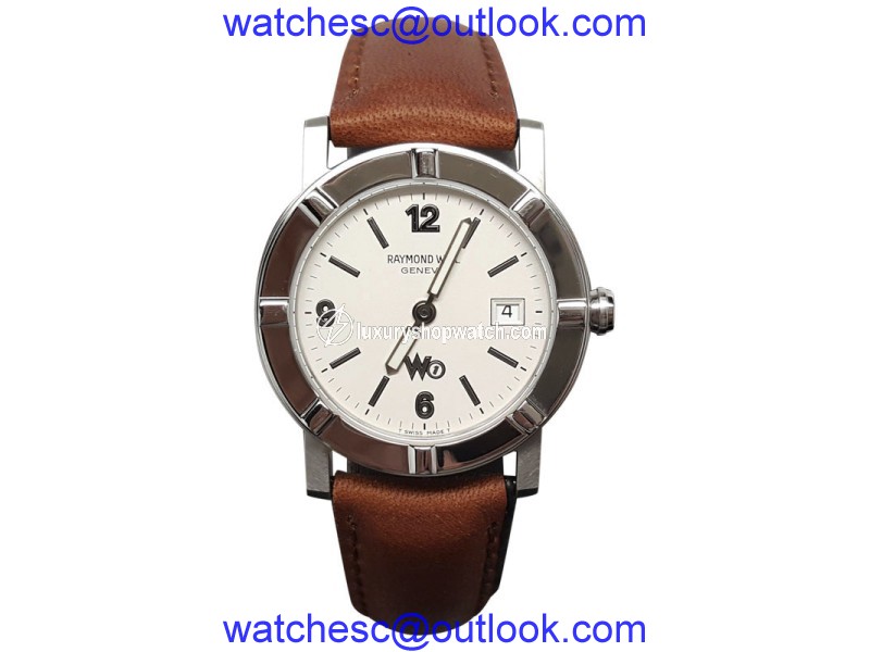 Raymond Weil W1 3001 Stainless Steel & Leather Quartz 30mm Womens Watch Raymond Weil