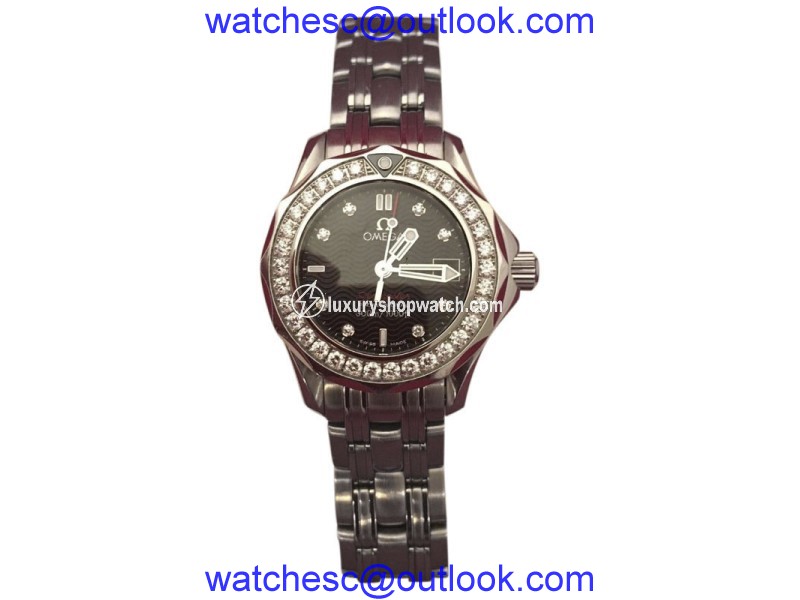 Omega Seamaster 21215286151001 Stainless Steel & Diamond 28mm Womens Watch OMEGA