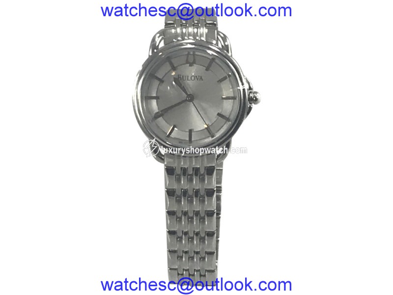 Bulova 96L171 Stainless Steel Silver Dial 34mm Womens Watch Bulova