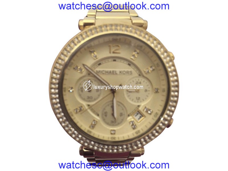 Michael Kors Parker MK5354 Gold Tone Stainless Steel 39mm Womens Watch Michael Kors
