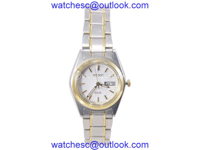 Seiko SUT108 Two Tone Stainless Steel Quartz 25mm Womens Watch Seiko
