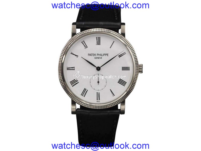 Patek Philippe Calatrava 5119G White Gold White Roman Dial 36mm Mens Watch Patek Philippe