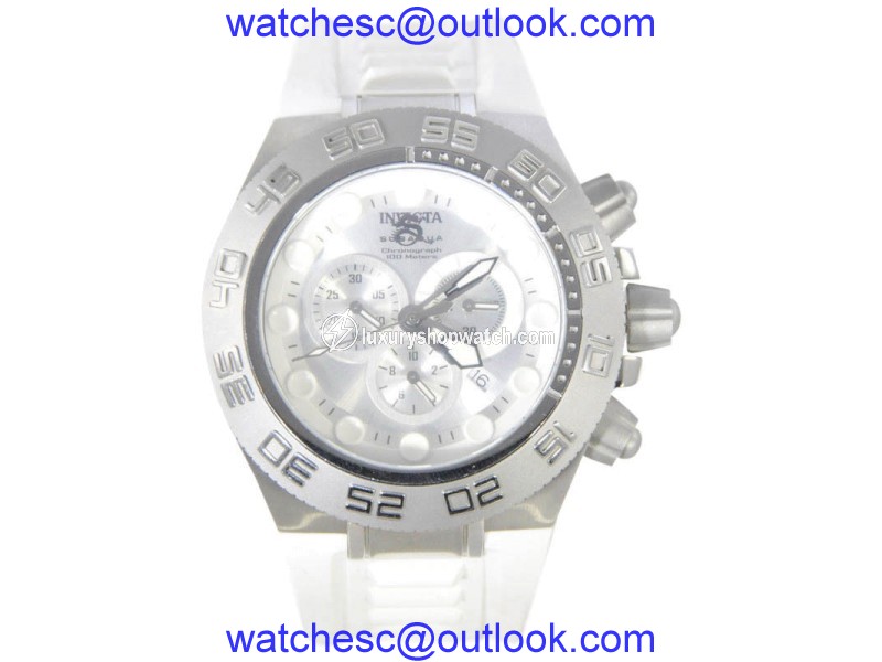 Invicta Subaqua 1536 Stainless Steel & White Polyurethane Quartz 50mm Mens Watch Invicta