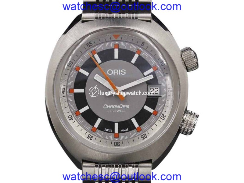 Oris Chonoris 01 733 7737 4053-07 8 19 01 Stainless Steel 39mm Mens Watch Oris