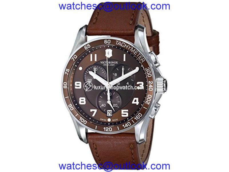 Victorinox Chrono Classic 241653 Stainless Steel 45mm Mens Quartz Watch Victorinox