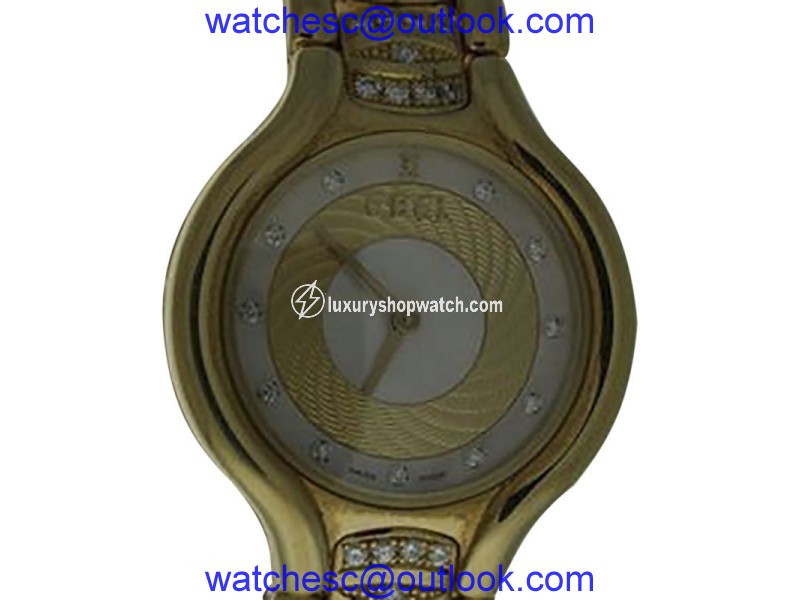 Ebel Beluga 18K Yellow Gold and Diamonds Womens Watch Ebel