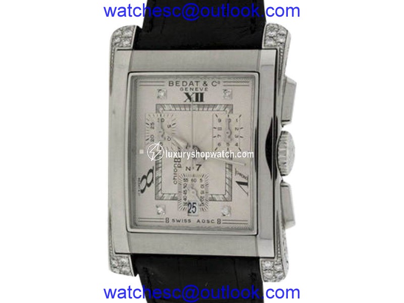 Bedat & Co. No.7 Stainless Steel & Leather Mens Watch Bedat & Co