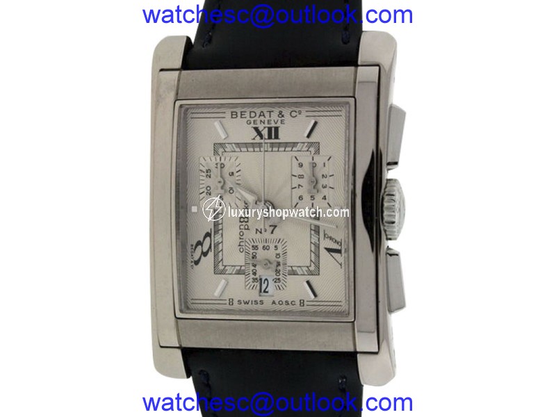 Bedat & Co. No.7 18K White Gold Chronograph Mens Watch Bedat & Co