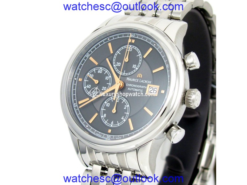 Maurice Lacroix Les Classiques LC6158-SS002-330-1 Stainless Steel Chronograph 41mm Mens Watch Maurice Lacroix