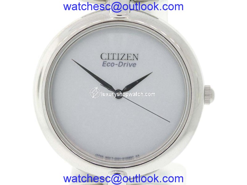 Citizen EM0220-53A Stainless Steel & Silver Dial 34mm Womens Watch Citizen