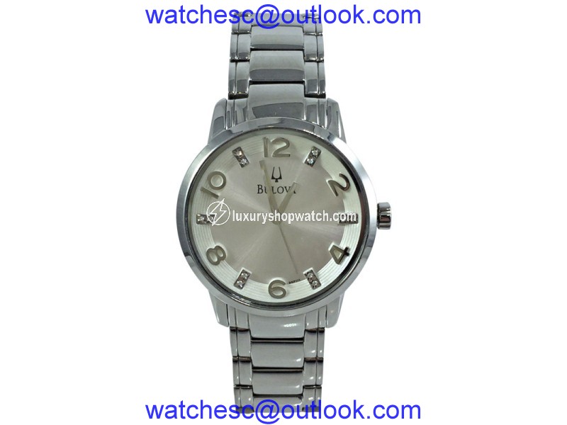 Bulova 96P111 Stainless Steel Mother of Pearl Dial 32mm Womens Watch| Bulova